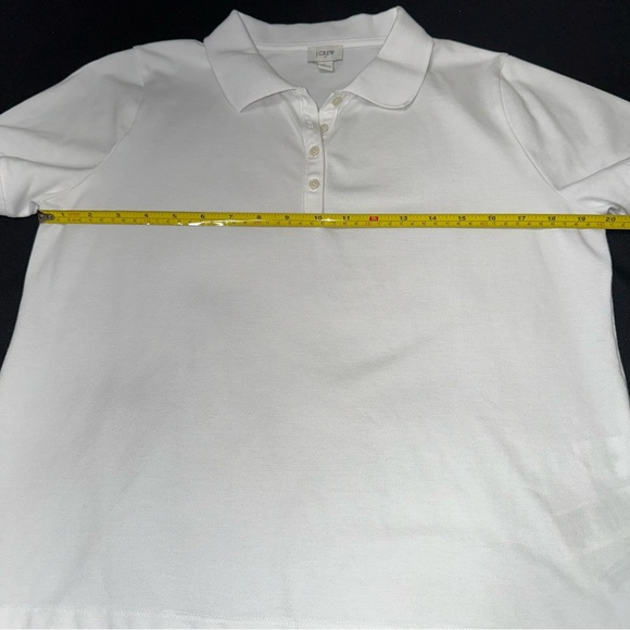 J.Crew Factory‎ White Polo Shirt ladies large - Picture 6 of 6